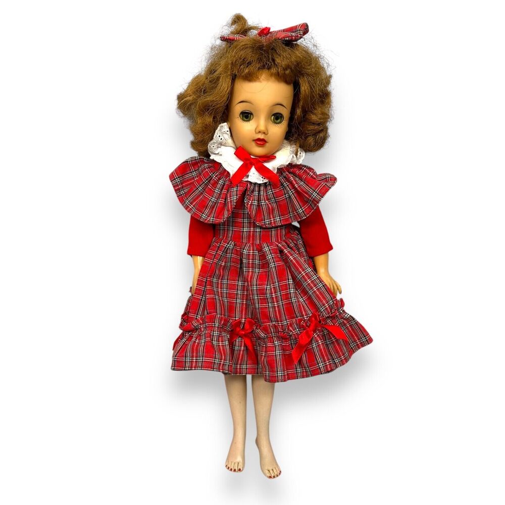 Vintage Ideal VT-18 Miss Revlon Doll‎ 19" Moveable Joints Red Dress Collectable